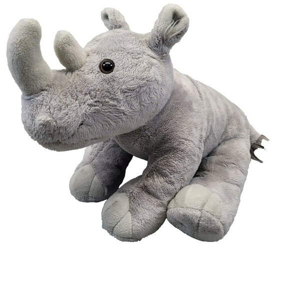 RARE Build A Bear Plush Rhino Rhinoceros St Louis Zoo Animal BAB Vintage - Picture 1 of 12